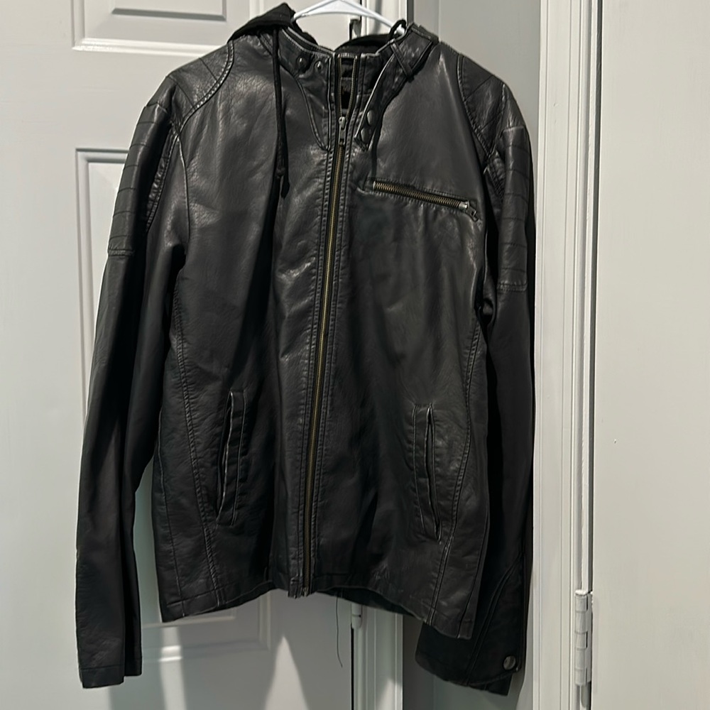 Helix leather jacket